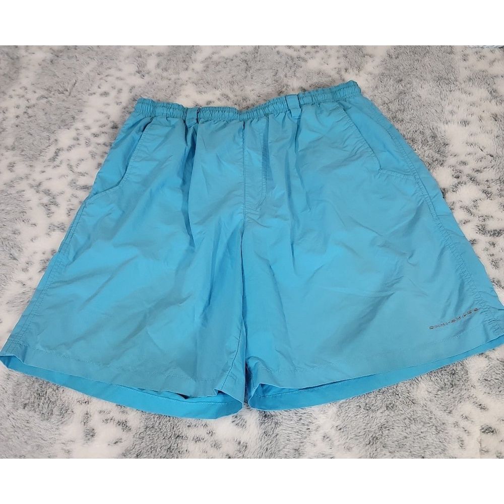 PFG Columbia Turquoise Swim Trunks Shorts size Large